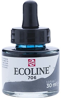 Encre aquarelle ecoline gris foncé - 30ml
