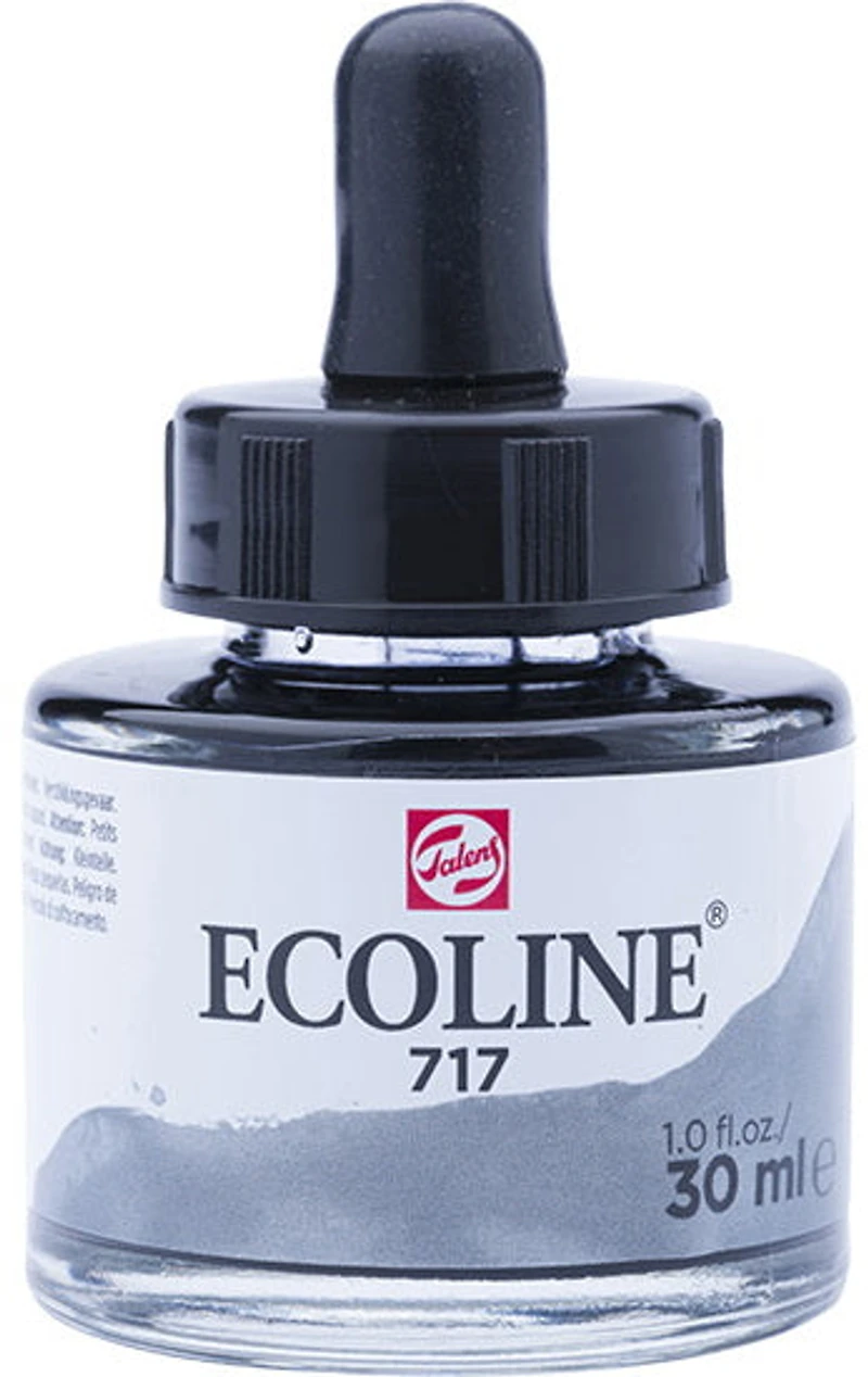 Encre aquarelle ecoline gris froid - 30ml