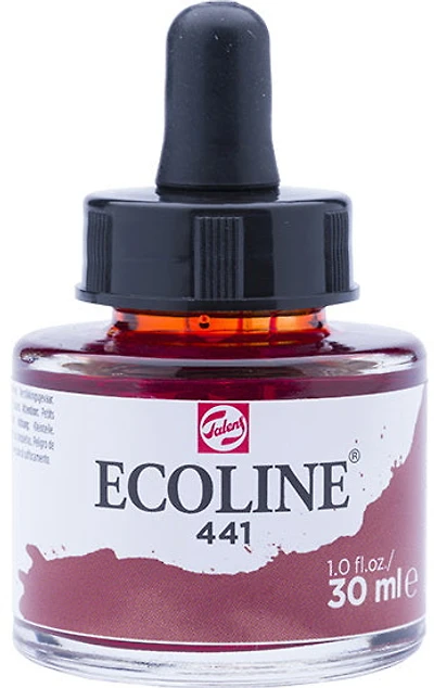 Encre aquarelle ecoline acajou - 30ml