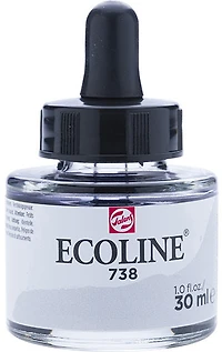 Encre aquarelle ecoline gris froid clair - 30ml
