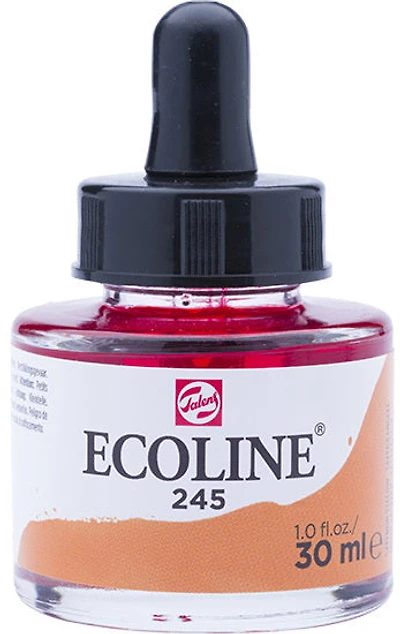 Encre aquarelle ecoline jaune safran - 30ml