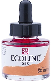 Encre aquarelle ecoline jaune safran - 30ml