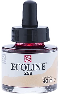 Encre aquarelle ecoline abricot - 30ml