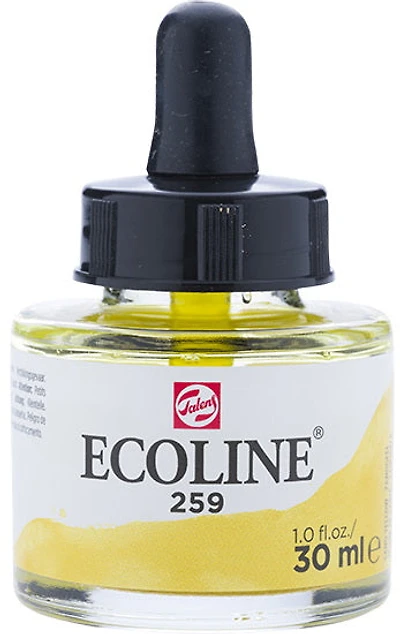 Encre aquarelle ecoline jaune de sable - 30ml