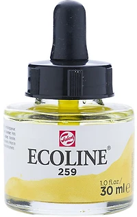 Encre aquarelle ecoline jaune de sable - 30ml