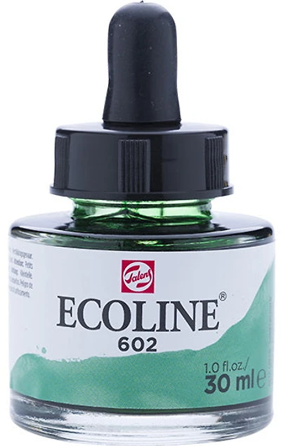 Encre aquarelle ecoline vert foncé - 30ml