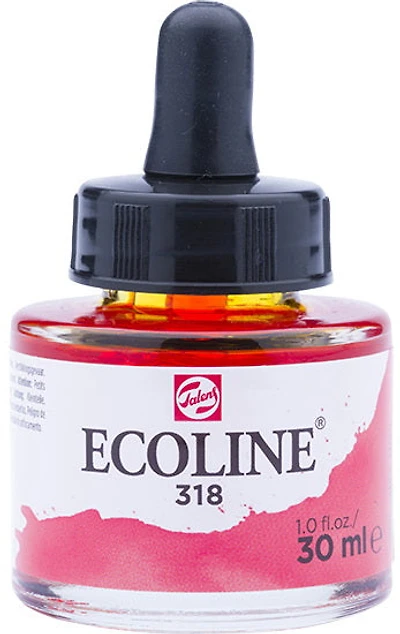 Encre aquarelle ecoline carmin - 30ml