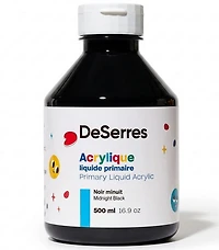 Primary Liquid Acrylic Midnight Black - 500ml