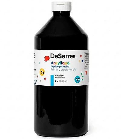 Primary Liquid Acrylic Midnight Black- 2l