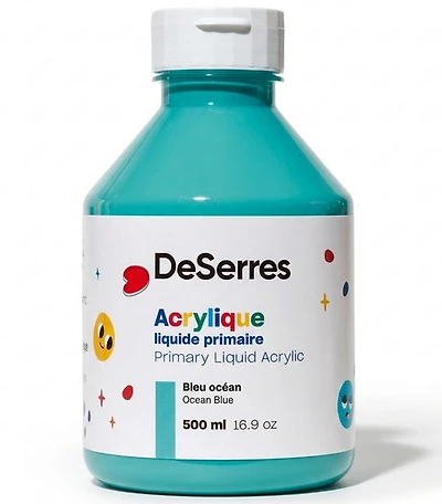 Acrylique liquide primaire bleu ocean - 500ml