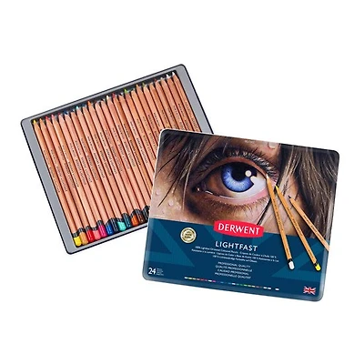 Ens. 24 crayons de couleur lightfast
