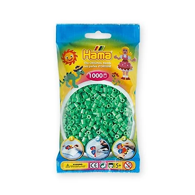 Pqt. 1000 perles hama midi - vert pâle