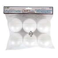 6 Polyfoam balls - 2 3/4in