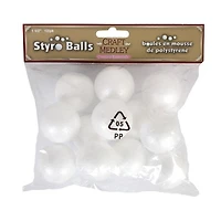 12 Polyfoam balls - 1 1/2in