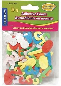 Lettres et chiffres de mousse adhésifs
