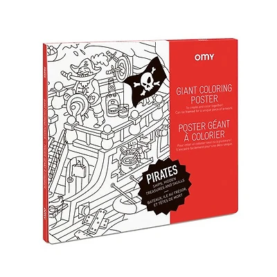Giant Colouring Poster - Pirates
