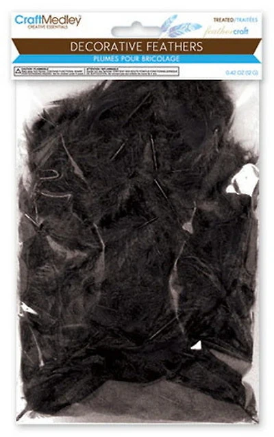 Feathers - black - 12gr