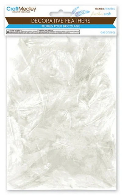 Feathers - white - 12gr
