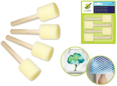 4 Foam sponges - 8.5x2.5cm