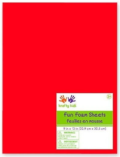 Mousse - rouge - 9x12po