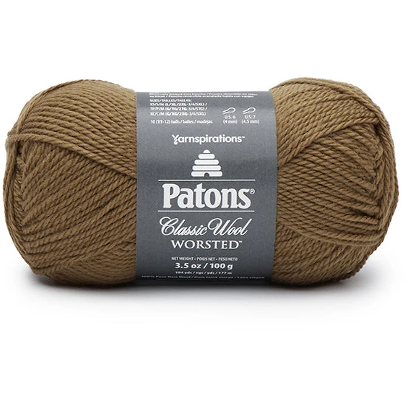 Fil classic wool #4 - 100gr - moutarde brune
