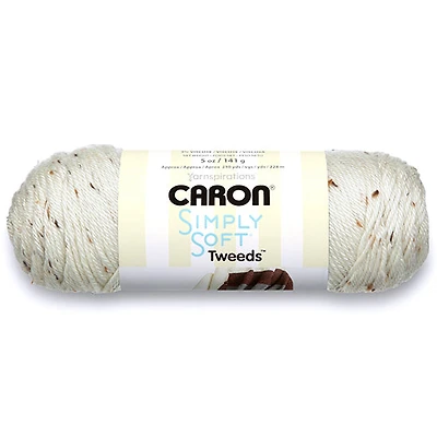 Fil simply soft tweeds #4 - 170gr - blanc casse