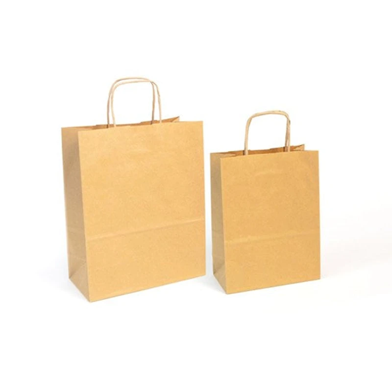 Sac cadeau papier kraft - or liter - 22 x 10 centimètres