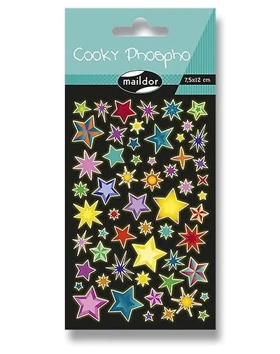 Autocollants *cooky* phospho. etoiles