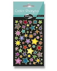 Autocollants *cooky* phospho. etoiles