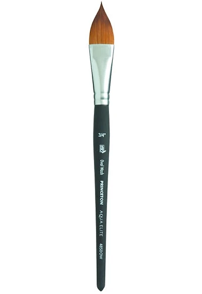 Synthetic paintbrush - aqua elite - oval wash - 3/4in