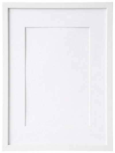 Cadre photo en bois blanc - 5x7po pp 3x4po