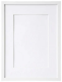 Cadre photo en bois blanc - 5x7po pp 3x4po