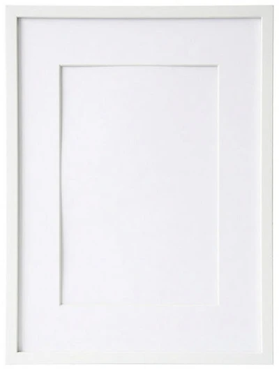 Cadre photo en bois blanc - 8x10po pp 5x7po