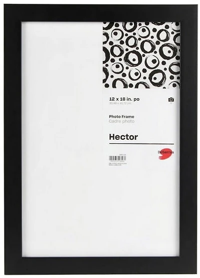 Cadre photo bois noir -12x18po
