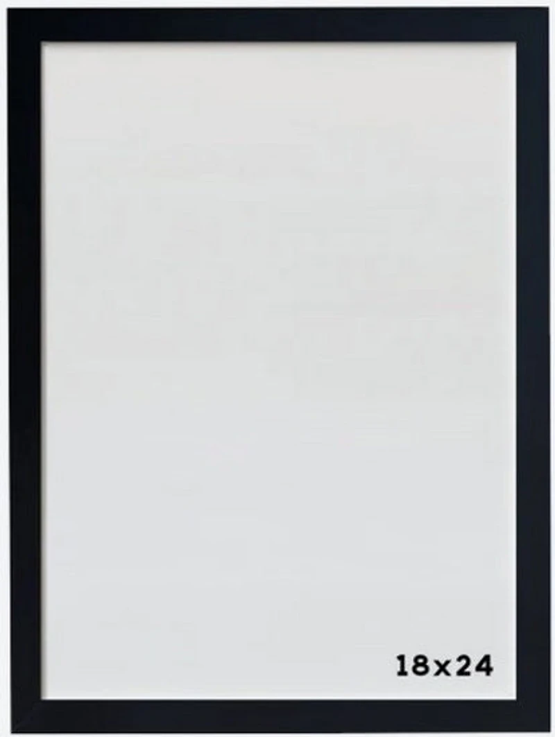 Photo Frame Black Wood - 18x24"