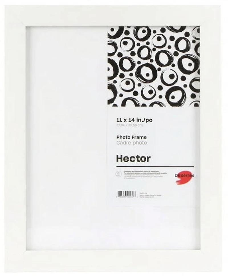 Cadre photo bois blanc -11x14po