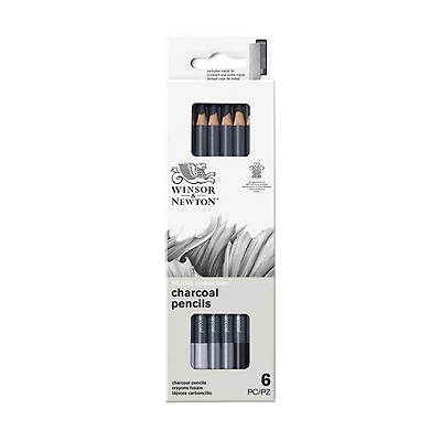 Ens. 6 crayons fusain studio