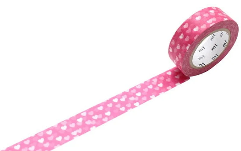 Ruban washi coeurs - 15mmx7m