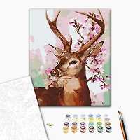 Paint by Number Deer and Sakura