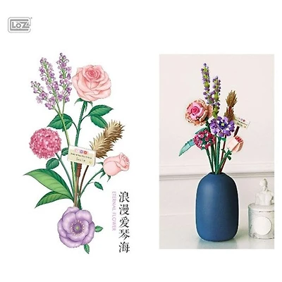 Lavender and Rose  Eternal flower