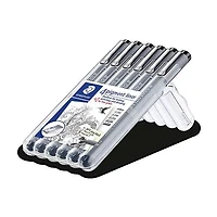 Ens. 6 feutres noirs