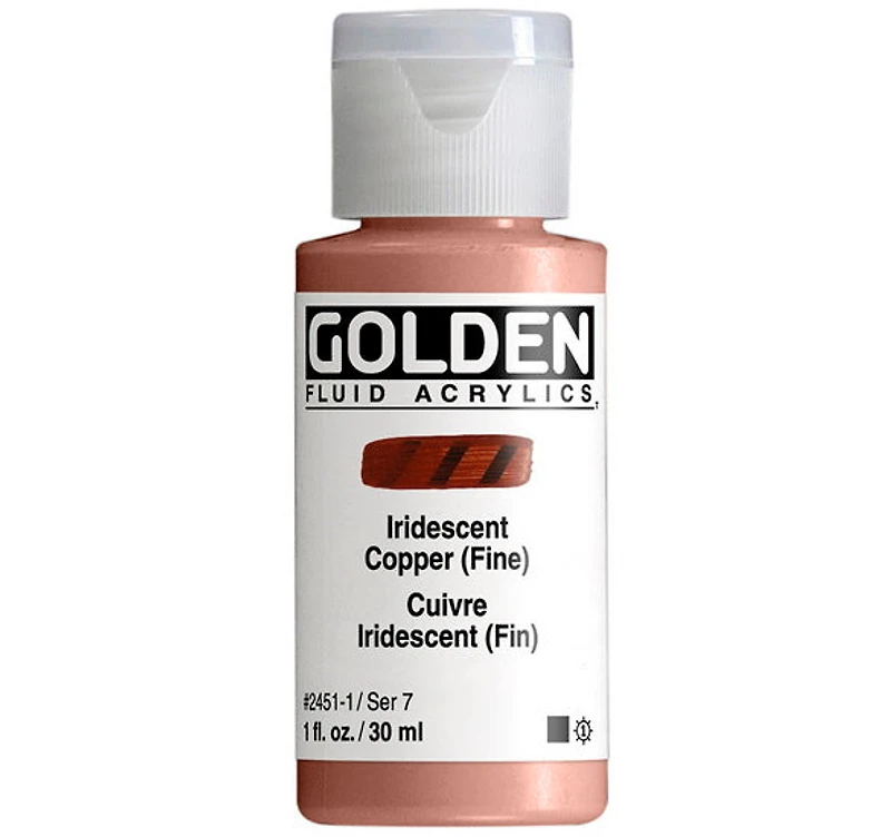 Acrylique fluide - 1 oz cuivre iridescent s7