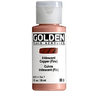 Acrylique fluide - 1 oz  cuivre iridescent  s7