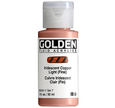 Acrylique fluide - 1 oz cuivre clair iridescent s7
