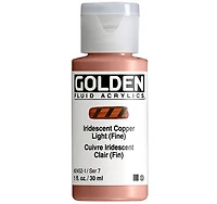 Acrylique fluide - 1 oz  cuivre clair iridescent  s7