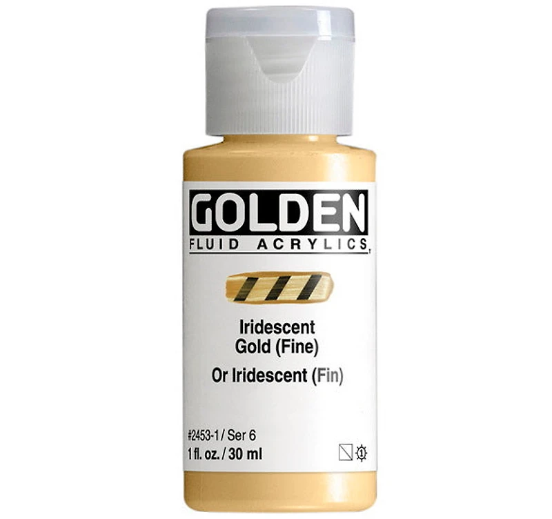 Acrylic fluid - 1 oz iridescent gold s6