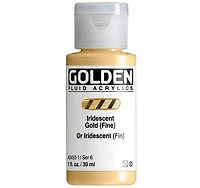 Acrylic fluid - 1 oz  iridescent gold  s6
