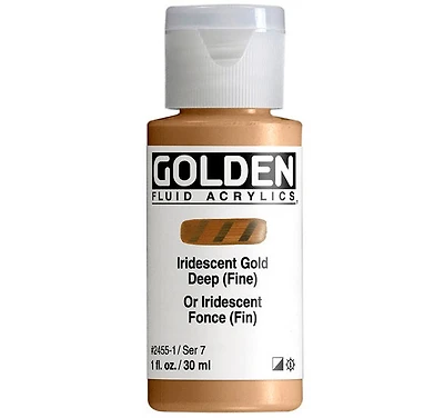 Acrylic fluid - 1 oz dark iridescent gold s7