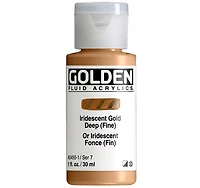 Acrylic fluid - 1 oz  dark iridescent gold  s7
