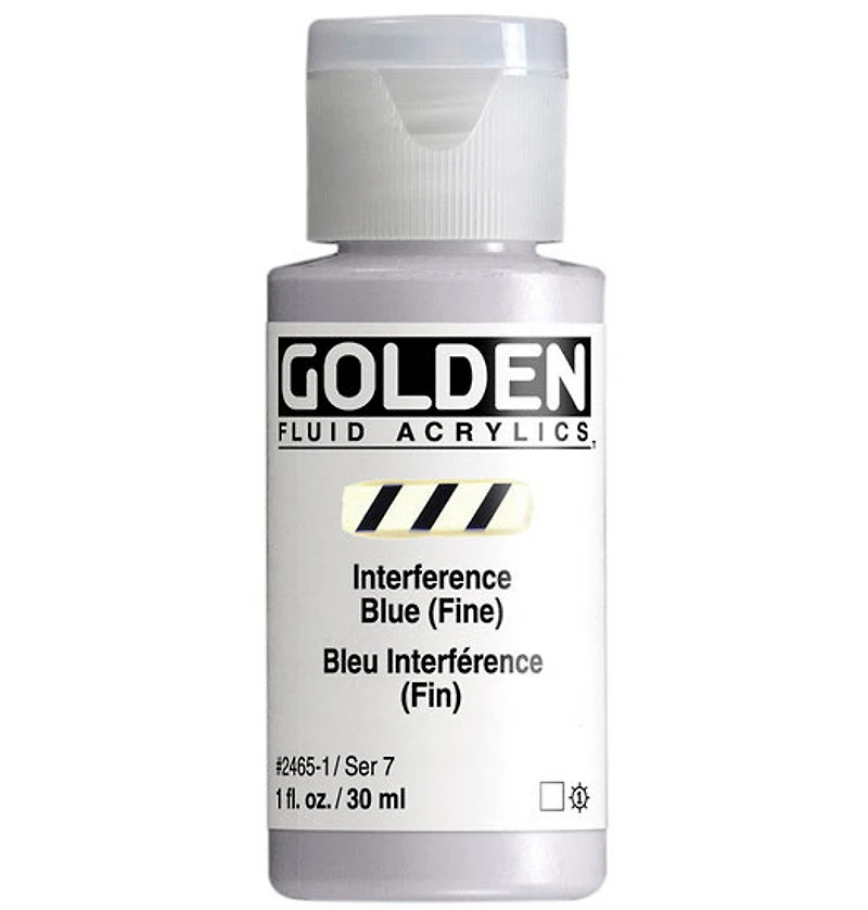 Acrylique fluide - 1 oz bleu interference fin s7